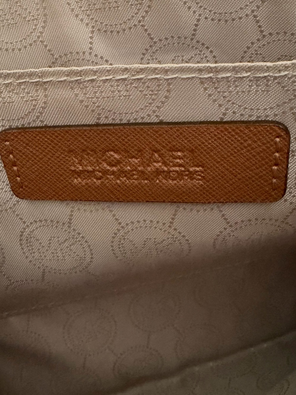 Michael Kors Brown Leather Studded Carry Pouch/ Clutch with Gold Hardware Studs - Picture 6 of 6